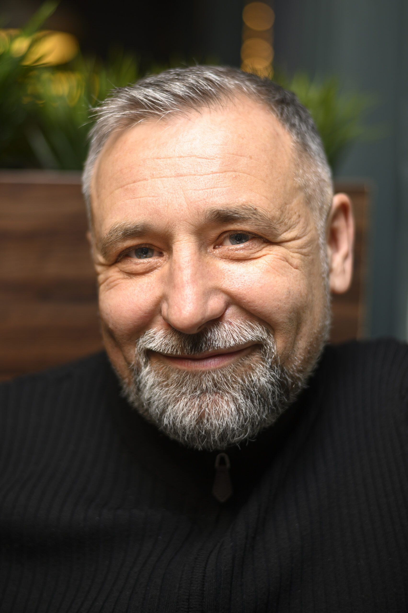 portrait smiley mature man
